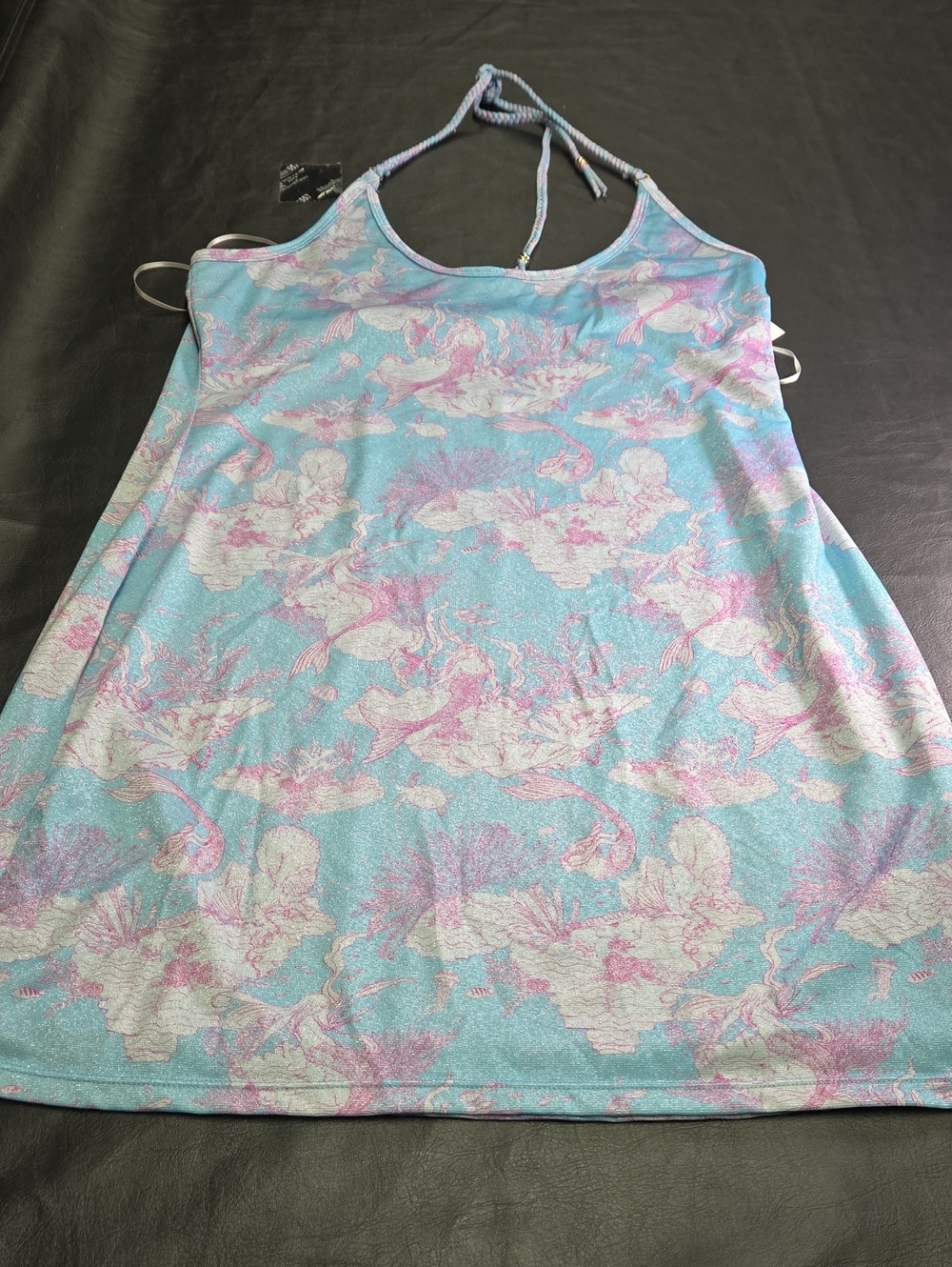 LoveShackFancy Hurley Floral Dress in Blue & Pink XL NWT
